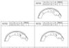 TOYOT 449552120 Brake Shoe Set